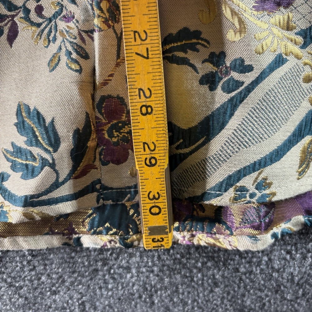 NWT Chicwish Women's Embroidered Jacquard A-Line Midi Skirt Beige Floral Size S - Picture 7 of 7
